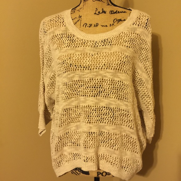 Hi lo beige sweater