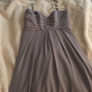 Grey bridesmaid dress