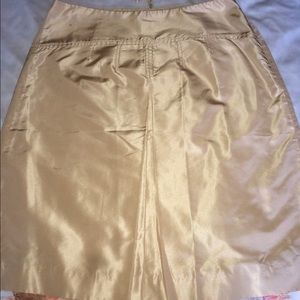 Jcrew silk skirt ...in ivory beige color