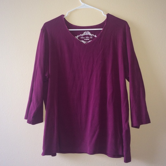 Satin Trim Tee
