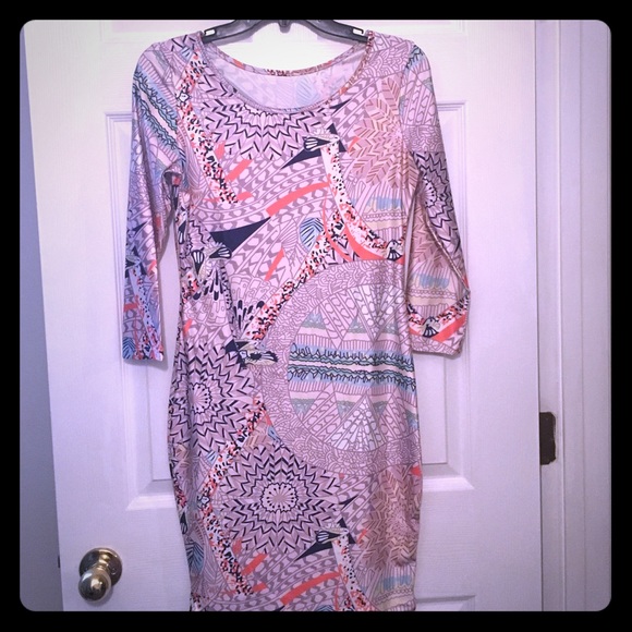 Printed bodycon dress