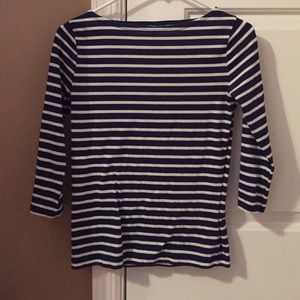 CLASSIC NAVY & WHITE STRIPE TOP