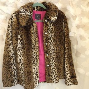 cheetah print coat