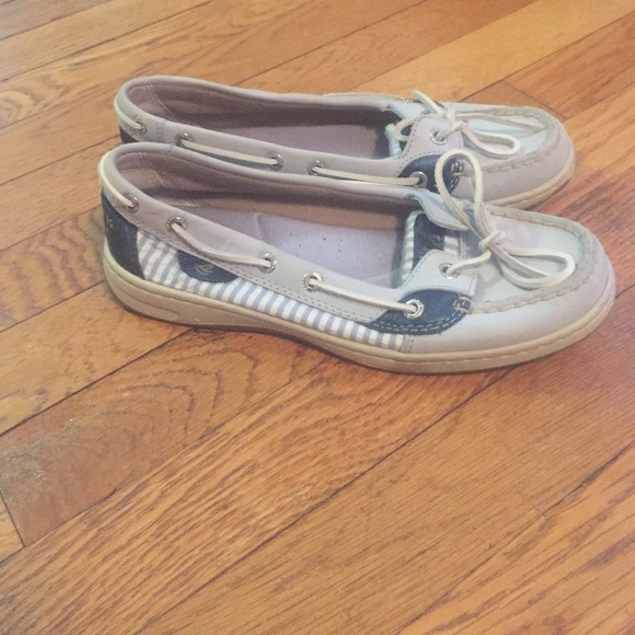 Light blue Sperry top siders