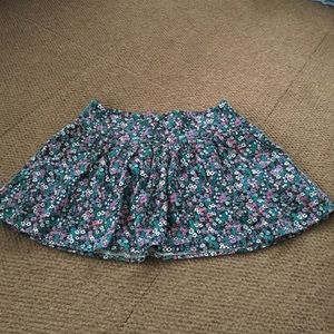 Adorable Corduroy Floral Skirt