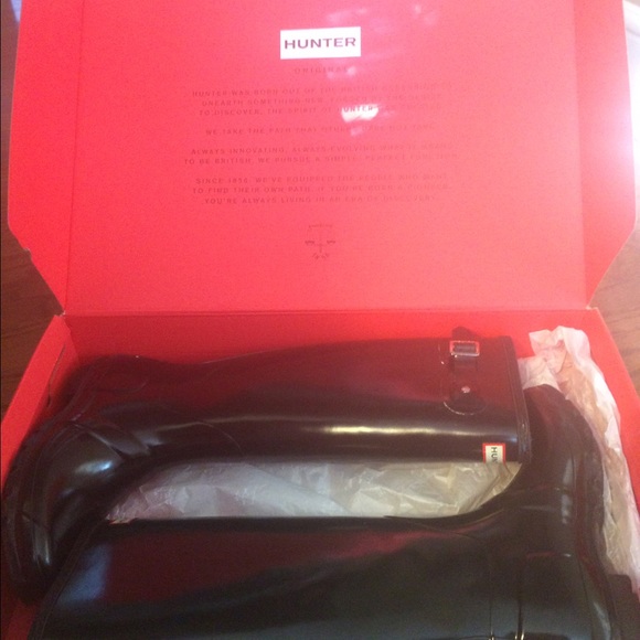 Hunter Tall Black Rain Boots