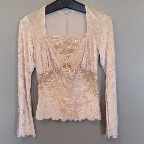 Sexy Velvet & Lace Top