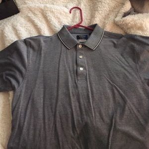 Men's grey collared shirt