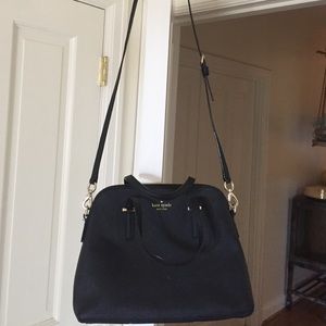 Kate Spade black leather cross-body bag