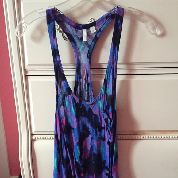 Colorful racer back tank top
