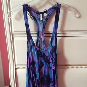 Colorful racer back tank top