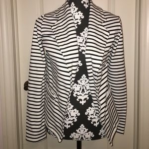 B&W striped blazer