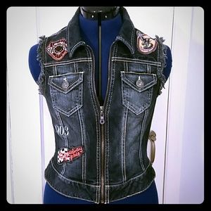 Harley Davidson denim vest