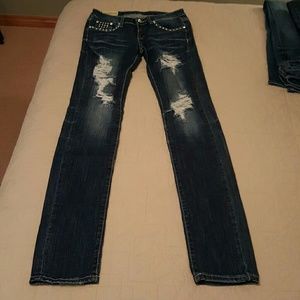 Blinged jeans