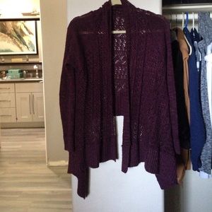 Burgundy cardigan