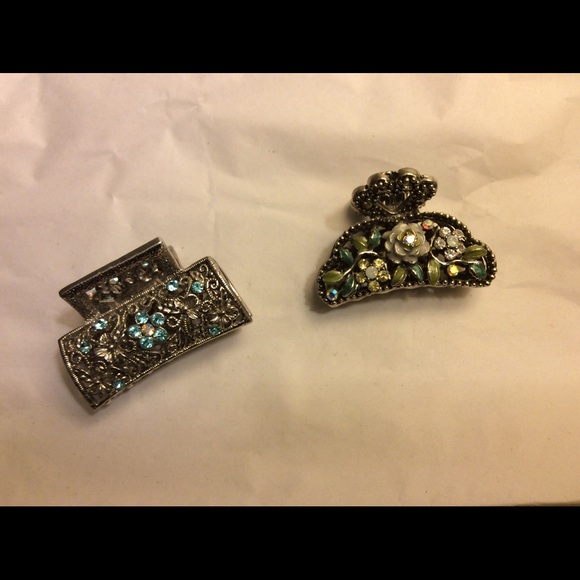 Rhinestone Hair Clips