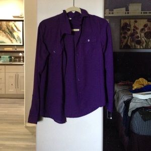 Dark purple button-up