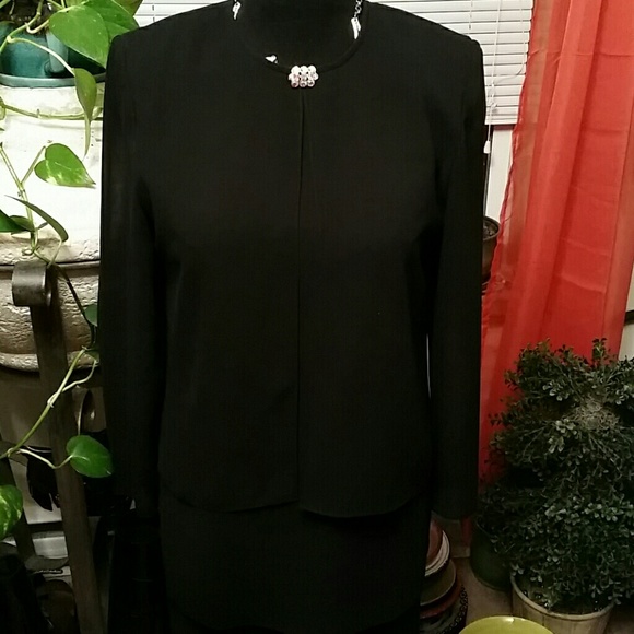 BLACK AFTER DARK DRESS - Picture 1 of 7