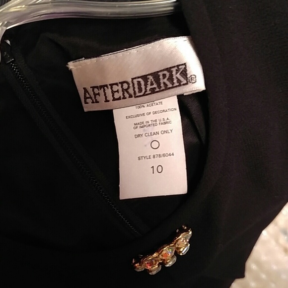 BLACK AFTER DARK DRESS - Picture 5 of 7