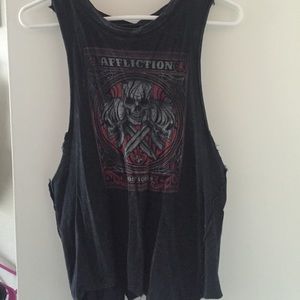 Affliction sideless tank