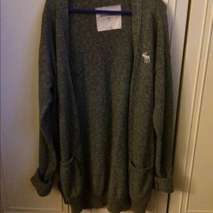Abercrombie grey cardigan!