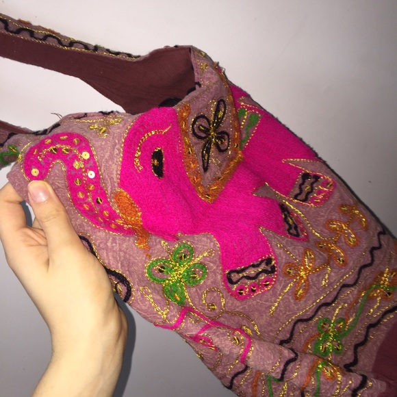 Hand made elephant bag