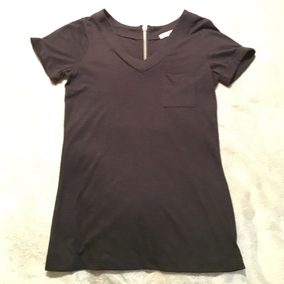Plain black American Rag v-neck t-shirt