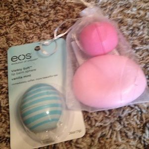 NWOT eos lotion and Chapstick