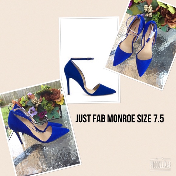 Blue Just Fab shoes in style Monroe