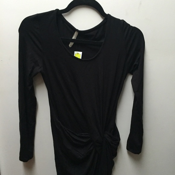 Dress with gather in the front