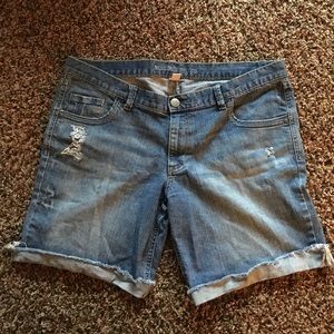 Denim shorts