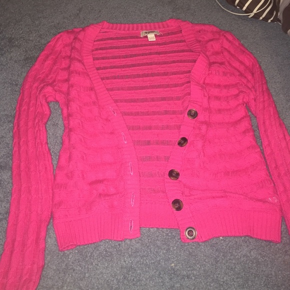 Hot Pink Cardigan