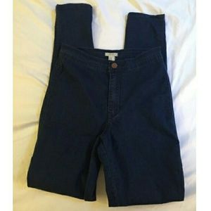 Blue high waisted jeans