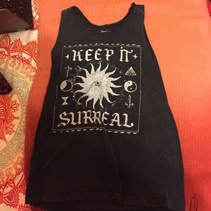 "Keep it surreal" tank