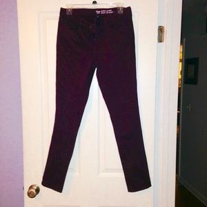 Plum skinny jeans