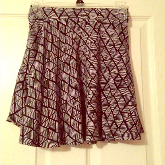 Tribal print skater skirt