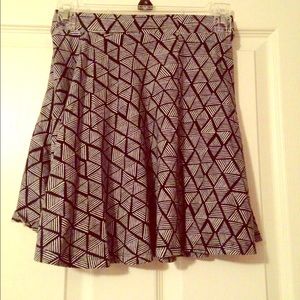 Tribal print skater skirt
