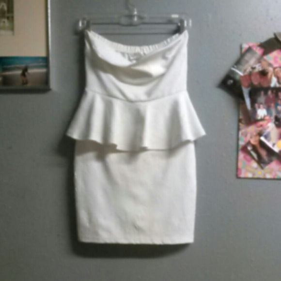 White mini dress
