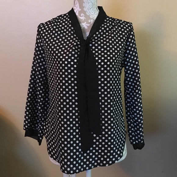 Polka dot blouse