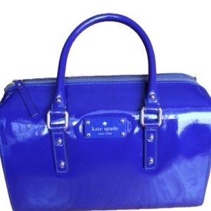 ON HOLD: Kate Spade Melinda Blue Patent Satchel