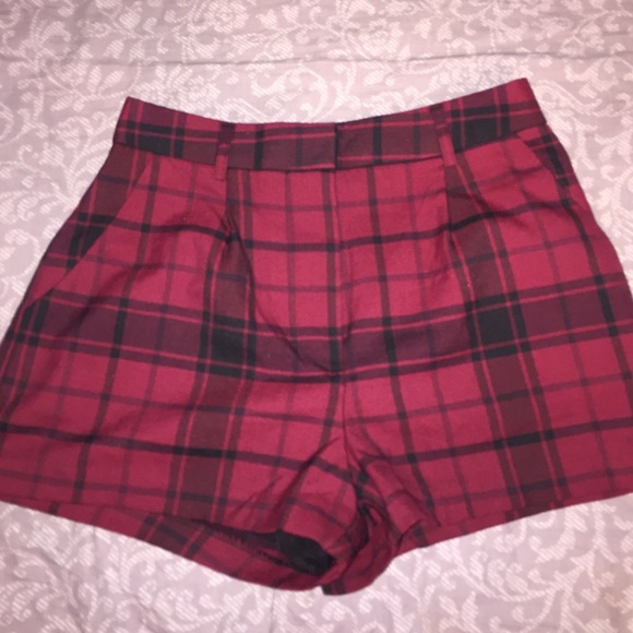 Plaid shorts