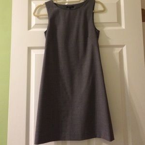 Theory Grey Wool Shift Dress
