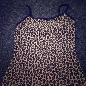 Leopard print cami tank top