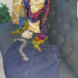 LOFT Denim Pencil Skirt