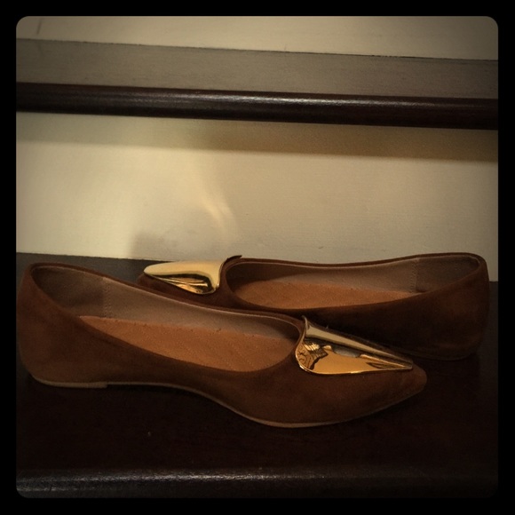 Suede flats