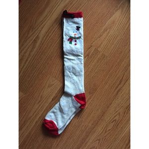 Christmas Snowman Knee High Socks