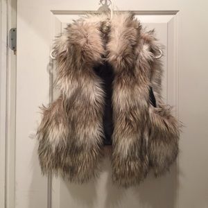 Faux fur vest
