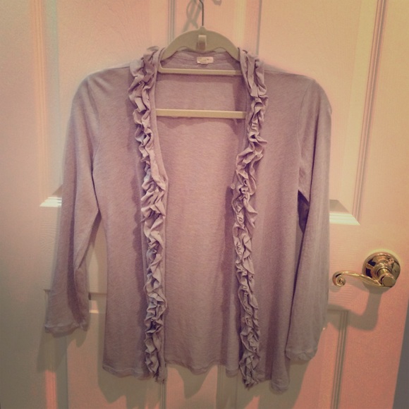 J. Crew heathered taupe sweater