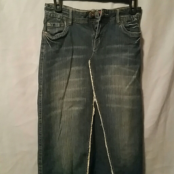 Long Jean Skirt