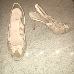 100% Authentic Christian Louboutin Slingback Pumps